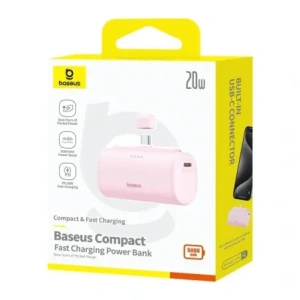 Hurtownia GSM - Baseus Compact USB-C 5000mAh 20W Powerbank (rózsaszín) - BSU8914 - {ean13} - Hurt