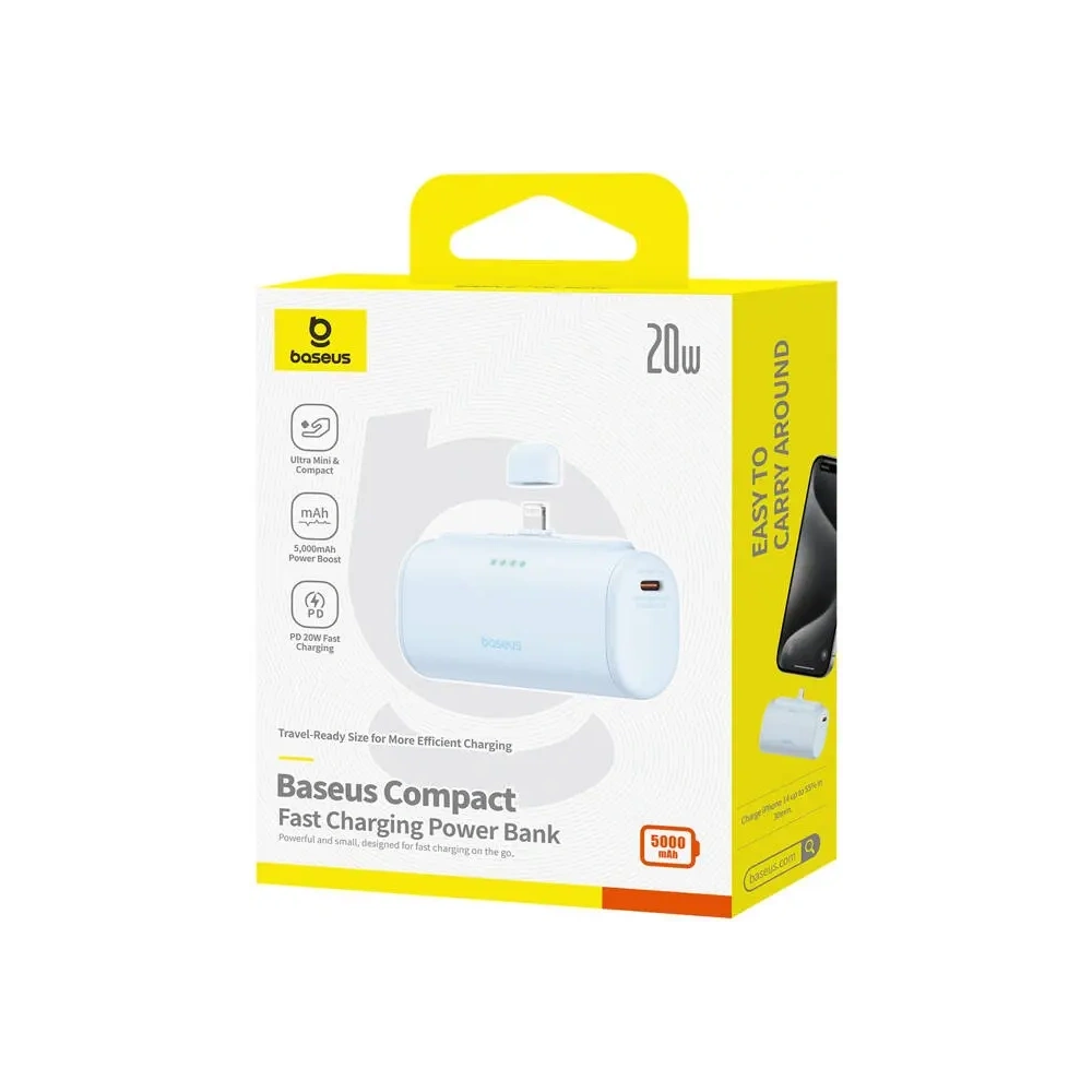 Hurtownia GSM - Powerbank OS-Baseus Compact IP 5000mAh 20W (blau) - BSU8916 - {ean13} - Hurt