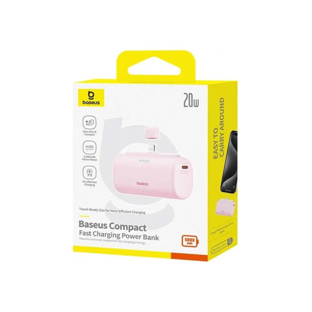 Hurtownia GSM - Powerbank OS-Baseus Compact IP 5000mAh 20W (roz) - BSU8917 - {ean13} - Hurt