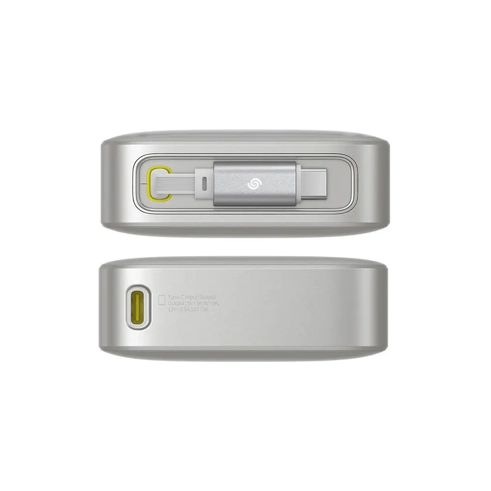 Hurtownia GSM - Baseus OS Free2Pull 10000mAh 30W powerbank + beépített USB-C kábel (szürke) - BSU8919 - {ean13} - Hurt