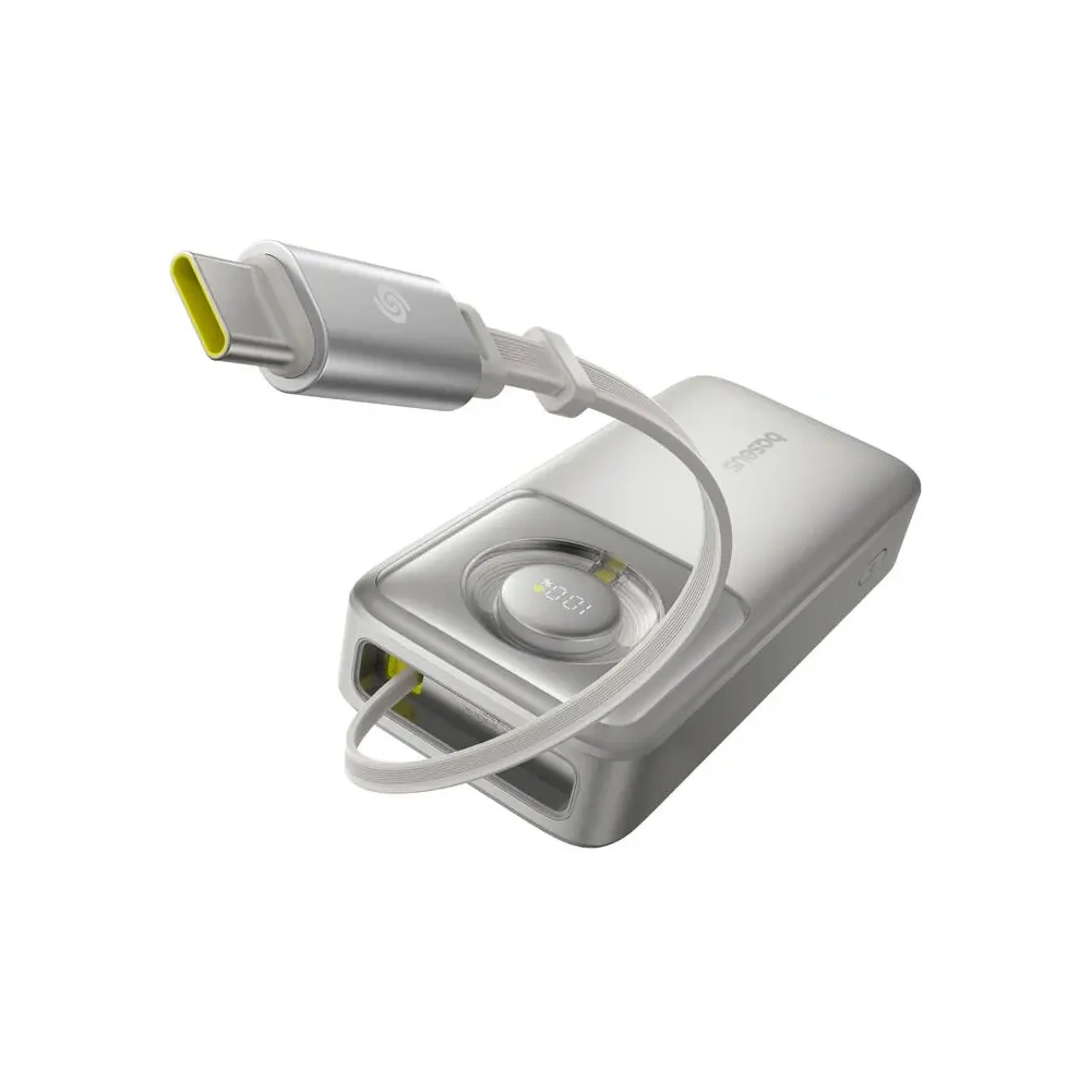 Hurtownia GSM - Powerbank Baseus OS Free2Pull 20000mAh 65W + wbudowany kabel USB-C (szary) - BSU8920 - {ean13} - Hurt