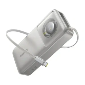 Hurtownia GSM - Baseus OS Free2Pull 20000mAh 65W Powerbank + integriertes USB-C-Kabel (grau) - BSU8920 - {ean13} - Hurt