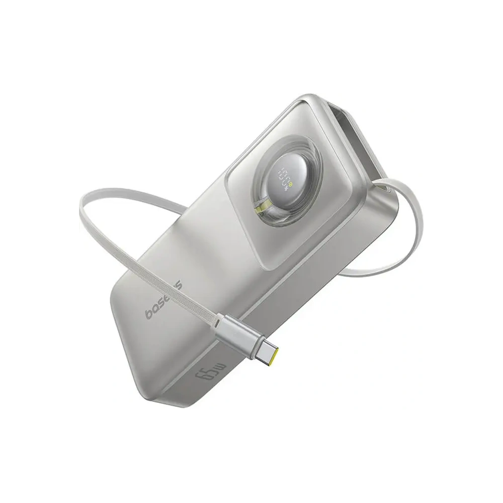 Wholesale Baseus OS Free2Pull 20000mAh 65W powerbank + built-in USB-C cable (gray) - BSU8920 - {ean13} - Hurt