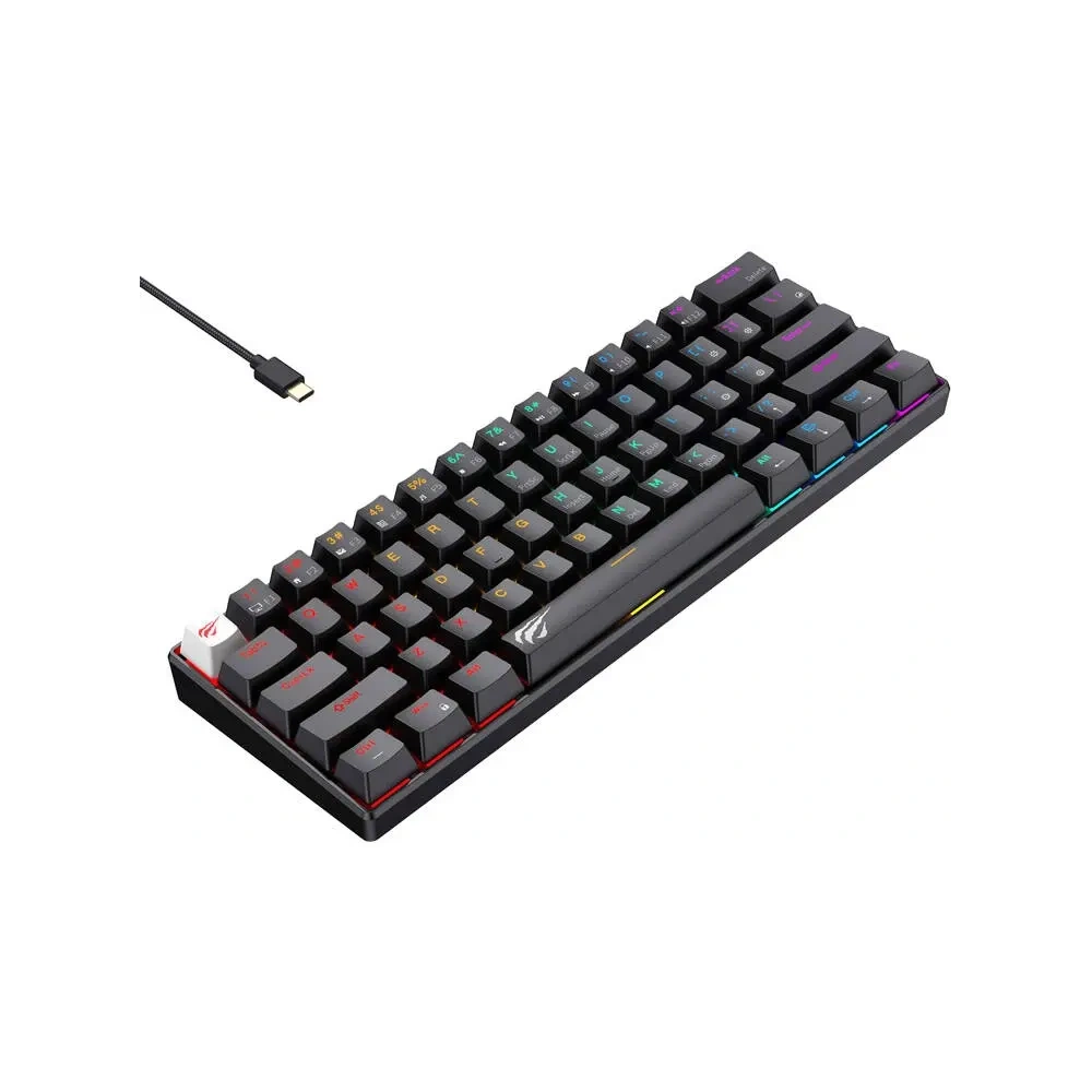 Hurtownia GSM - Drátová herní mechanická klávesnice RGB HAVIT KB903L (černá) - HVT307 - {ean13} - Hurt