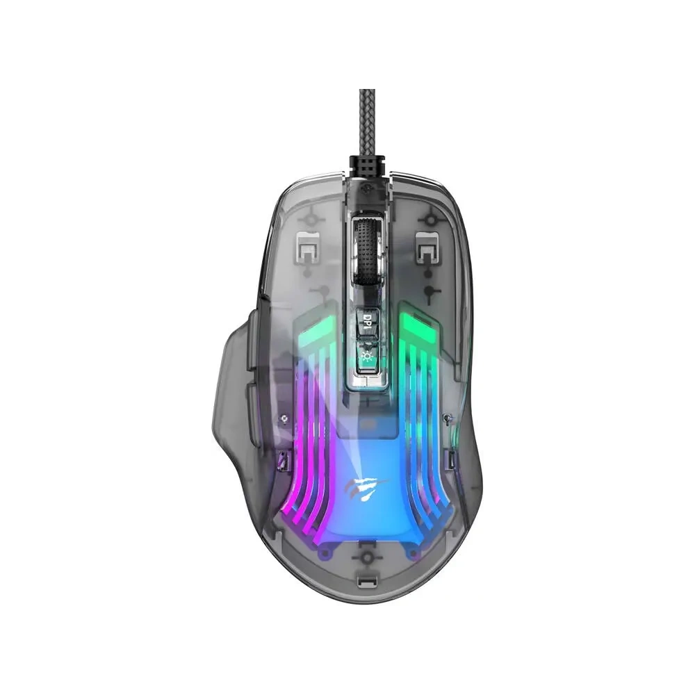 Hurtownia GSM - HAVIT MS1011SE kabelgebundene Gaming-Maus (transparent/schwarz) - HVT310 - {ean13} - Hurt