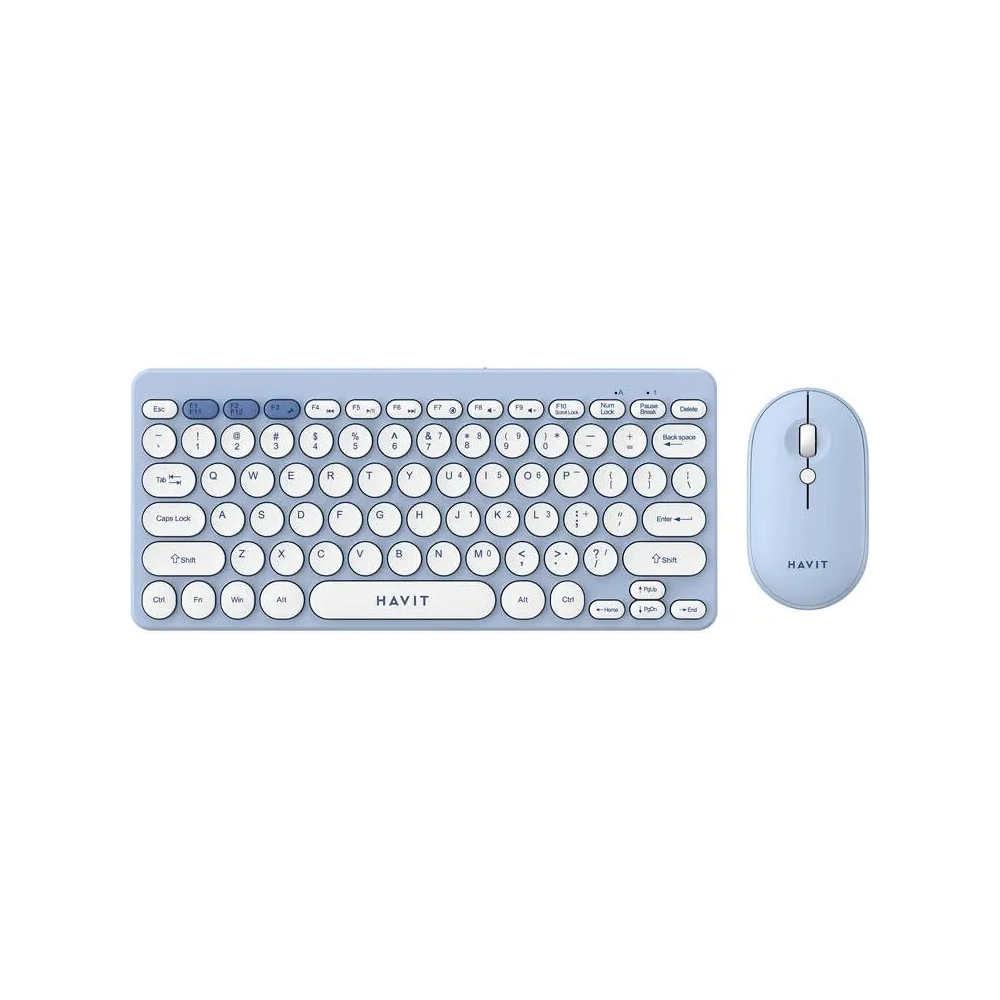 Hurtownia GSM - HAVIT KB279GCM kabelloses 2-in-1 Gaming-Set Tastatur + Maus (blau) - HVT311 - {ean13} - Hurt