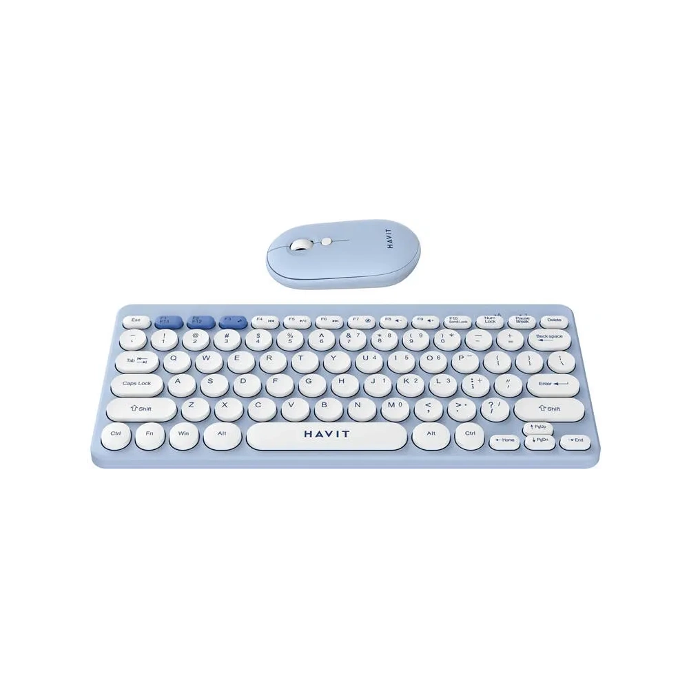 Hurtownia GSM - HAVIT KB279GCM kabelloses 2-in-1 Gaming-Set Tastatur + Maus (blau) - HVT311 - {ean13} - Hurt