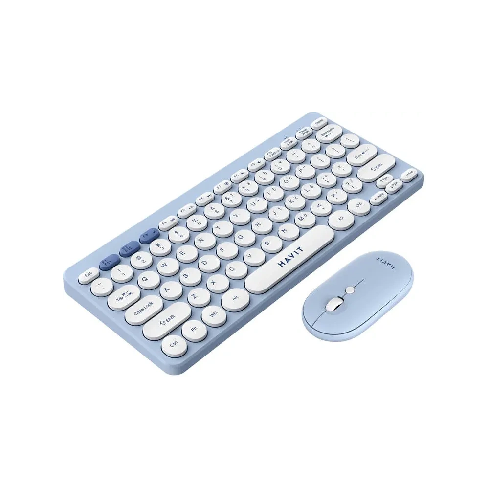 Hurtownia GSM - HAVIT KB279GCM kabelloses 2-in-1 Gaming-Set Tastatur + Maus (blau) - HVT311 - {ean13} - Hurt