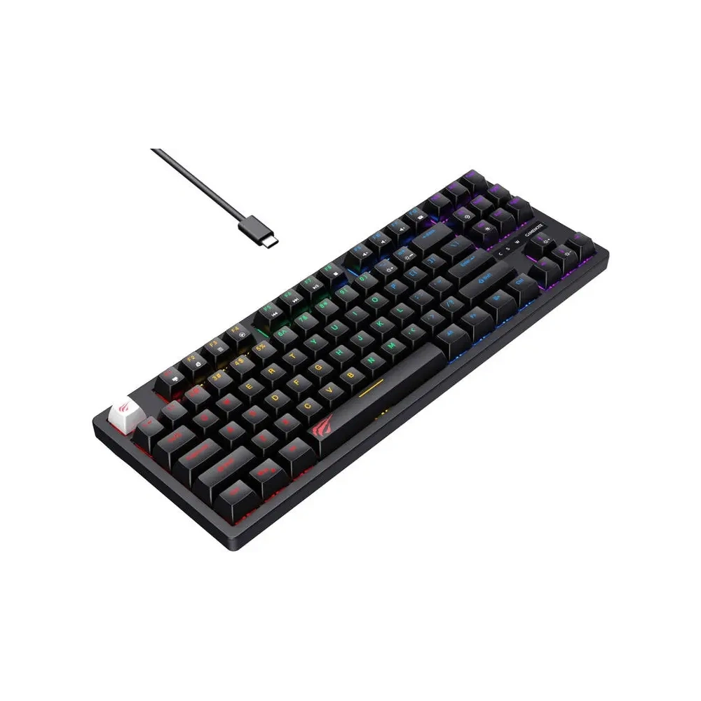 Hurtownia GSM - HAVIT KB892L RGB kabelgebundene Gaming-Tastatur (schwarz) - HVT316 - {ean13} - Hurt