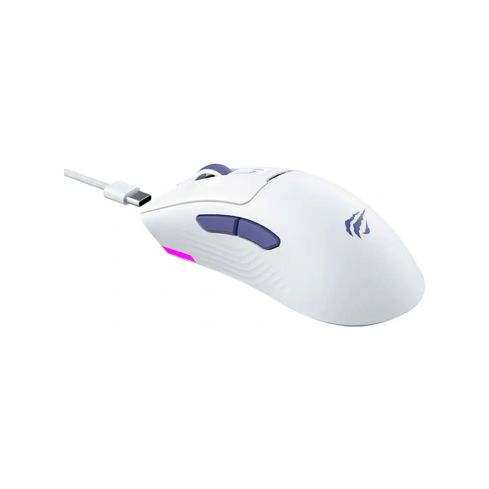 Hurtownia GSM - HAVIT MS966 RGB kabelgebundene Gaming-Maus (weiß) - HVT318 - {ean13} - Hurt