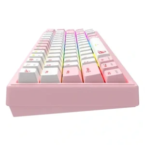 Hurtownia GSM - HAVIT KB874L RGB Mechanische Gaming-Tastatur (rosa und weiß) - HVT321 - {ean13} - Hurt