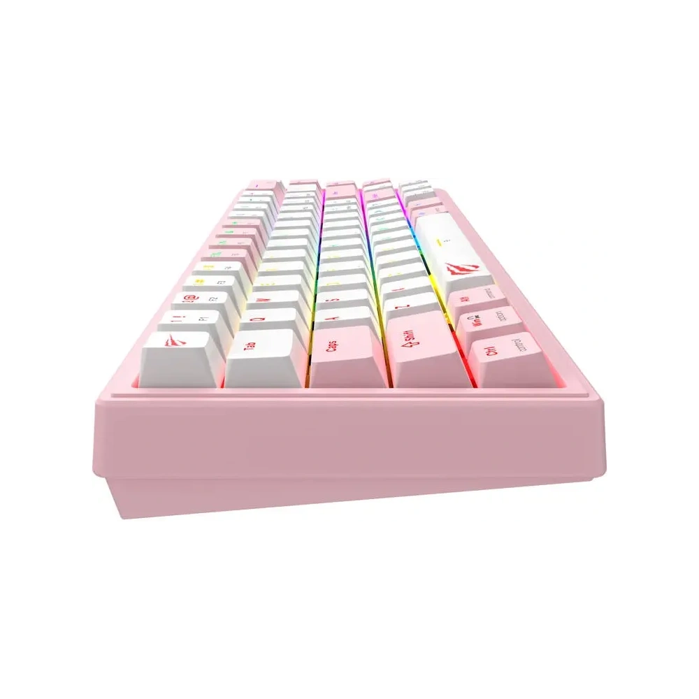 Hurtownia GSM - HAVIT KB874L RGB Mechanische Gaming-Tastatur (rosa und weiß) - HVT321 - {ean13} - Hurt