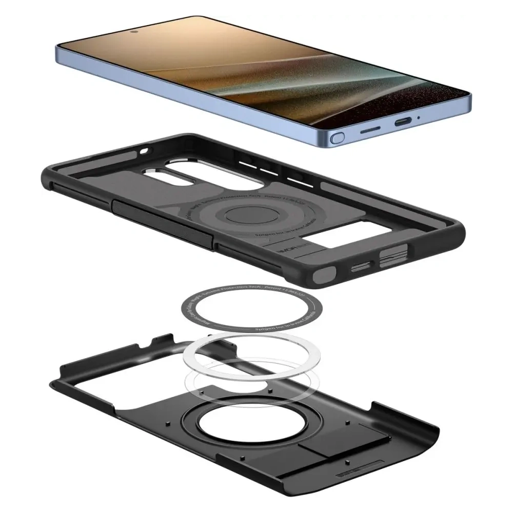 Wholesale Spigen Slim Armor Mag MagSafe Samsung Galaxy S25 Ultra Black - SPN16601 - {ean13} - Hurt