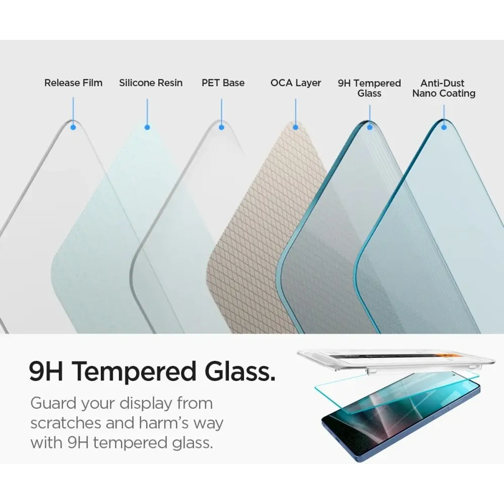 Wholesale Spigen GLAS.tR ez Fit HD Samsung Galaxy S25 Ultra Clear [2 PACK] - SPN16602 - {ean13} - Hurt