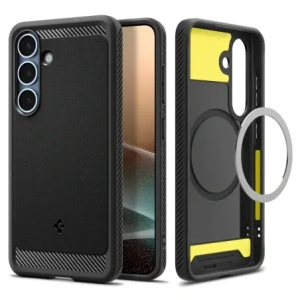 Wholesale Spigen Rugged Armor Mag MagSafe Samsung Galaxy S25+ Plus Matte Black - SPN16605 - {ean13} - Hurt