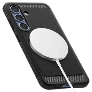 Wholesale Spigen Rugged Armor Mag MagSafe Samsung Galaxy S25+ Plus Matte Black - SPN16605 - {ean13} - Hurt