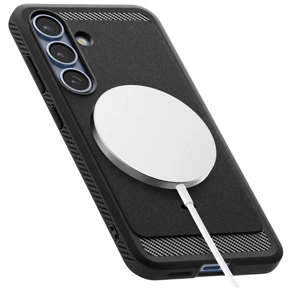 Hurtownia GSM - Spigen Rugged Armor Mag MagSafe Samsung Galaxy S25+ Plus Matt Schwarz - SPN16605 - {ean13} - Hurt