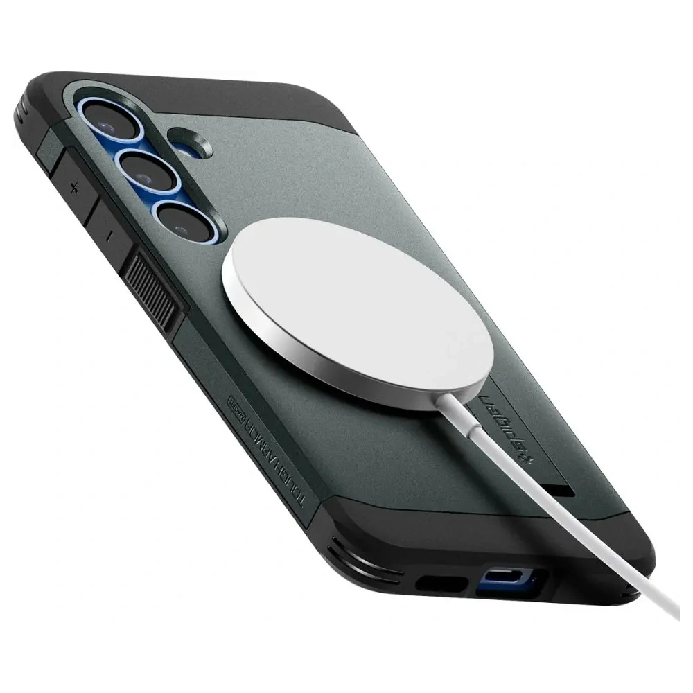 Hurtownia GSM - Spigen Tough Armor MagSafe Samsung Galaxy S25+ Plus Abyss Grün - SPN16607 - {ean13} - Hurt