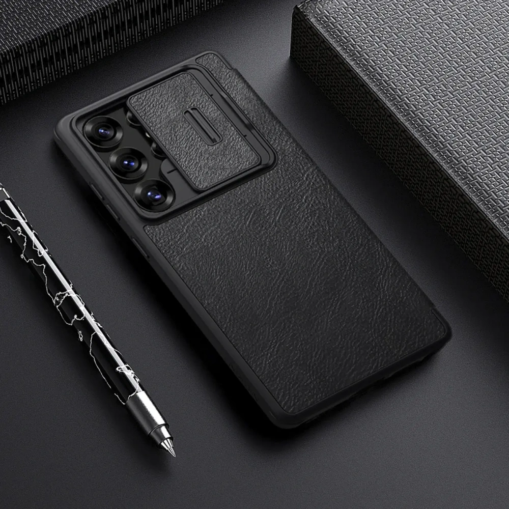 Hurtownia GSM - Nillkin Qin Pro Samsung Galaxy S25 Ultra negru - NLK1658 - {ean13} - Hurt