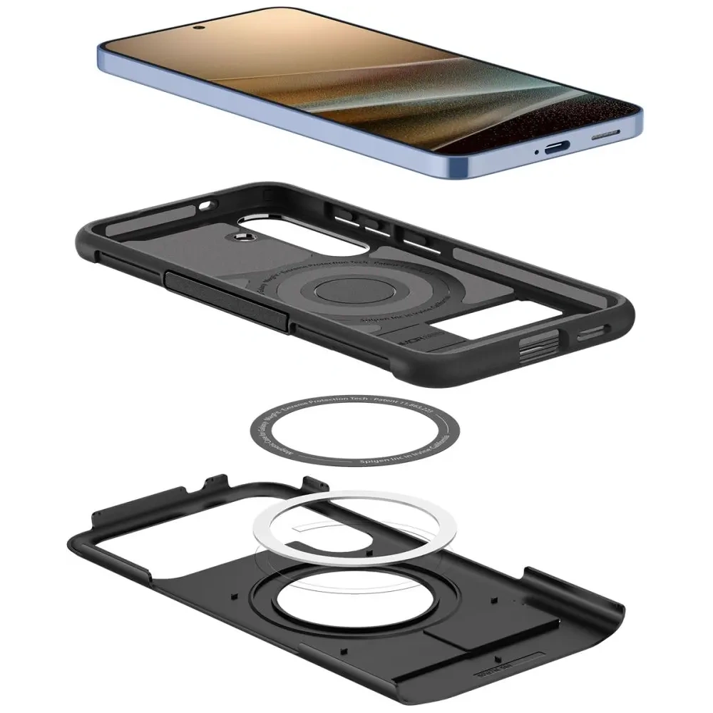 Hurtownia GSM - Spigen Slim Armor Mag MagSafe Samsung Galaxy S25+ Plus Schwarz - SPN16611 - {ean13} - Hurt