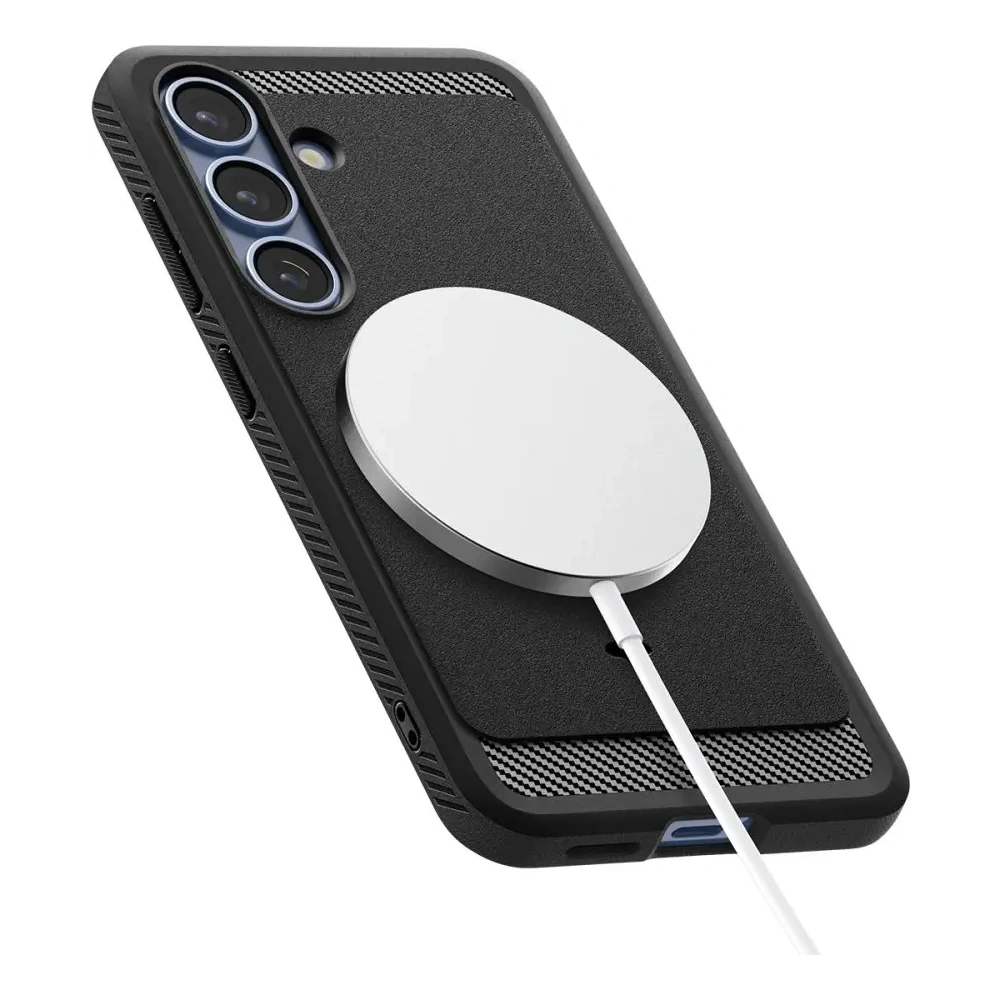 Hurtownia GSM - Spigen Rugged Armor Mag MagSafe Samsung Galaxy S25 Matt Fekete - SPN16614 - {ean13} - Hurt