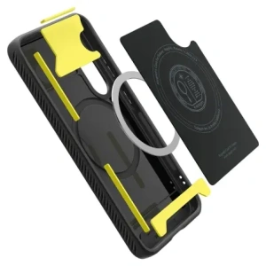 Wholesale Spigen Rugged Armor Mag MagSafe Samsung Galaxy S25 Matte Black - SPN16614 - {ean13} - Hurt