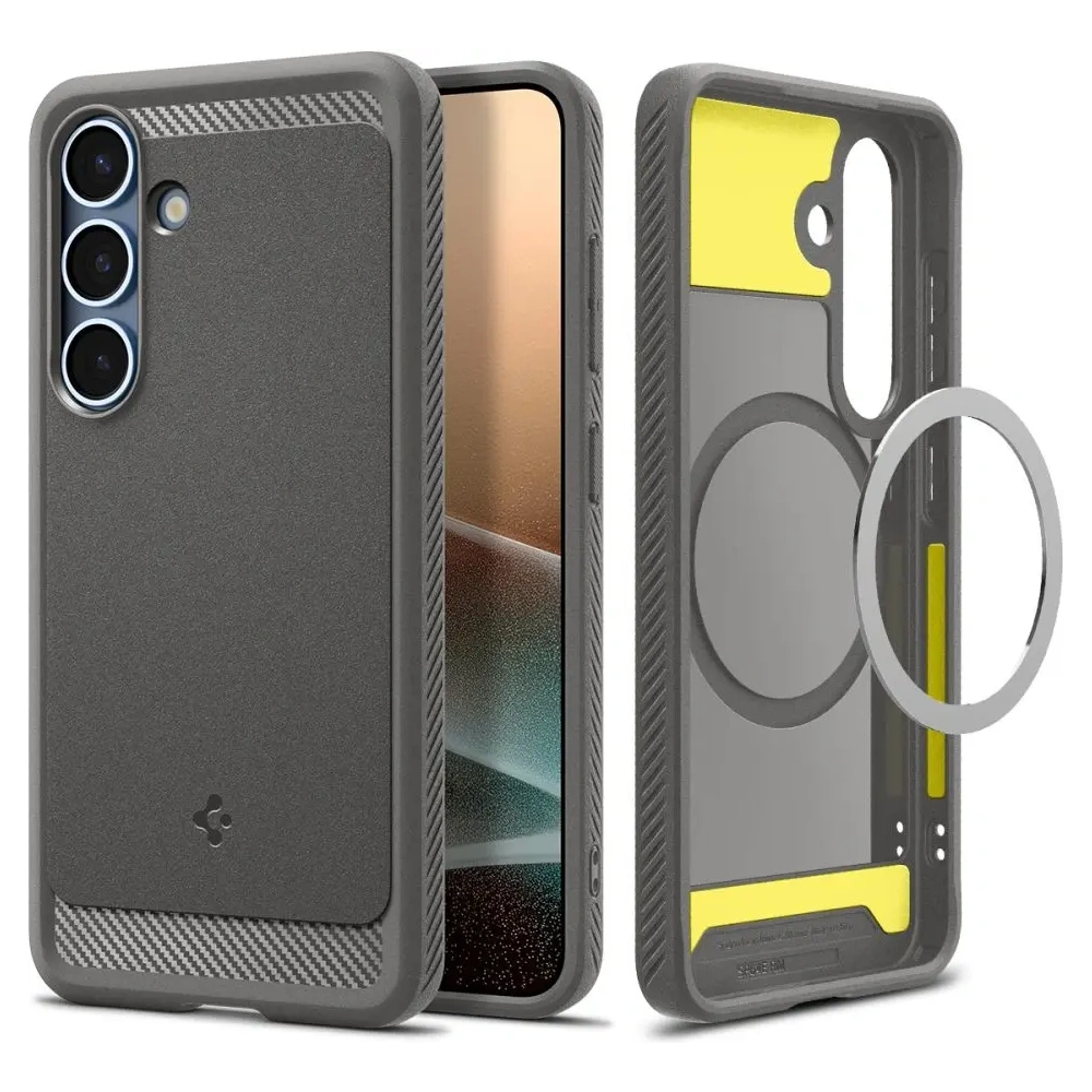 Hurtownia GSM - Etui Spigen Rugged Armor Mag MagSafe Samsung Galaxy S25 Marble Grey - SPN16615 - {ean13} - Hurt