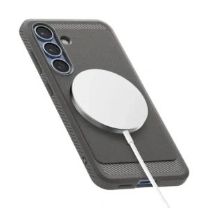 Wholesale Spigen Rugged Armor Mag MagSafe Samsung Galaxy S25 Marble Grey - SPN16615 - {ean13} - Hurt