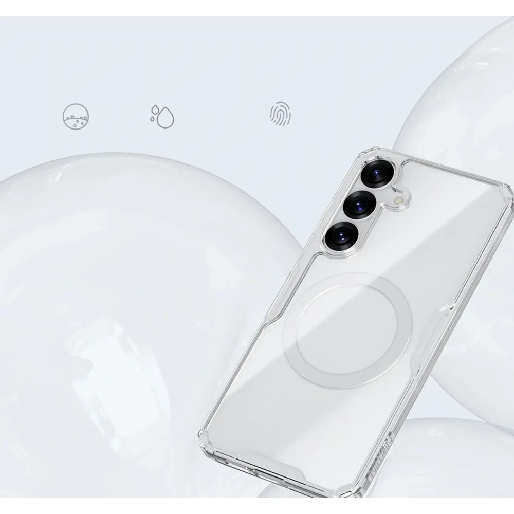Wholesale Nillkin Nature TPU Pro Magnetic Case MagSafe Samsung Galaxy S25+ Plus white - NLK1660 - {ean13} - Hurt