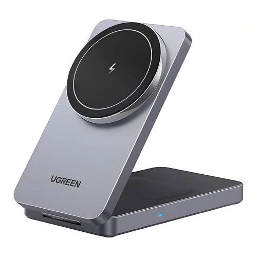 Ładowarka indukcyjna 2w1 UGREEN W528 do Apple iPhone / AirPods 20W (biała)