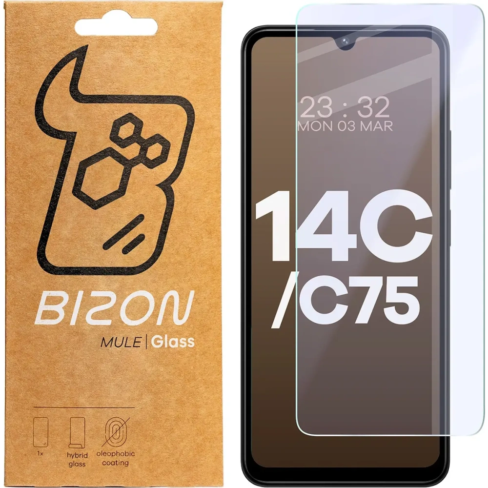 Hurtownia GSM - Elastyczne szkło hybrydowe Bizon Glass Mule do Xiaomi Redmi 14C 4G / POCO C75 - BIZ8207 - {ean13} - Hurt