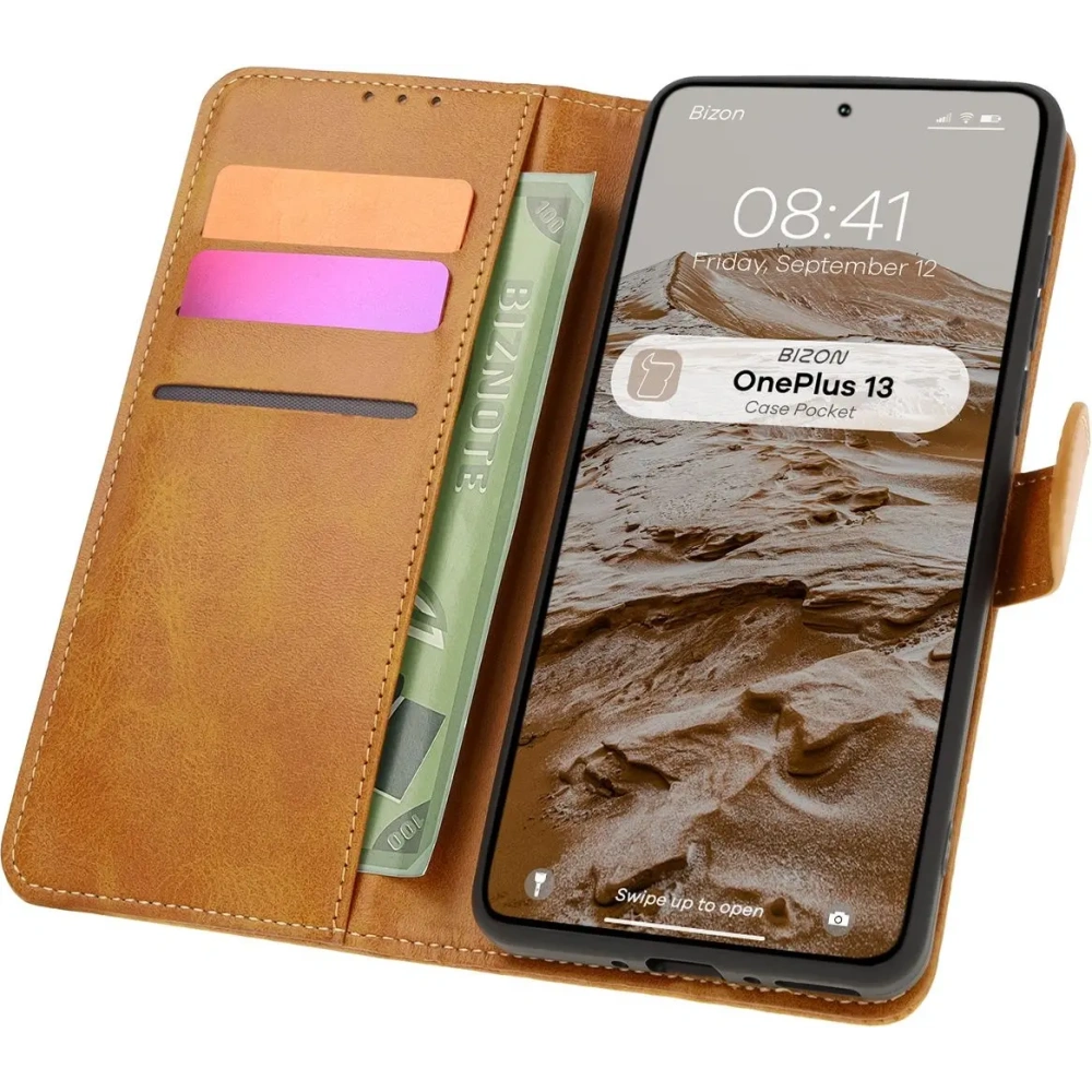 Hurtownia GSM - Bizon tok Pocket OnePlus 13 barna - BIZ8208 - {ean13} - Hurt