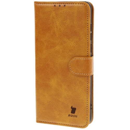 Etui z klapką Bizon Case Pocket do OnePlus 13 brązowe
