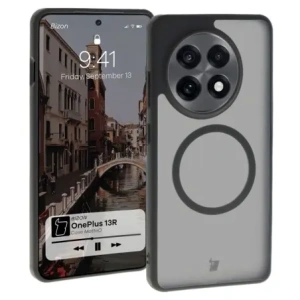Hurtownia GSM - Bizon Case MatteO Magnetic OnePlus 13R átlátszó fekete kerettel - BIZ8210 - {ean13} - Hurt