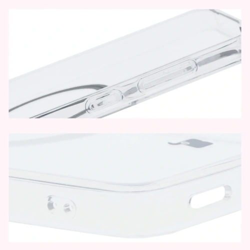 Etui z pierścieniem magnetycznym Bizon Case CrystalO do Samsung Galaxy S25 przezroczyste