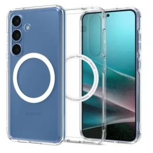 Wholesale Spigen Ultra Hybrid Mag MagSafe Galaxy S25 Clear/white - SPN16621 - {ean13} - Hurt