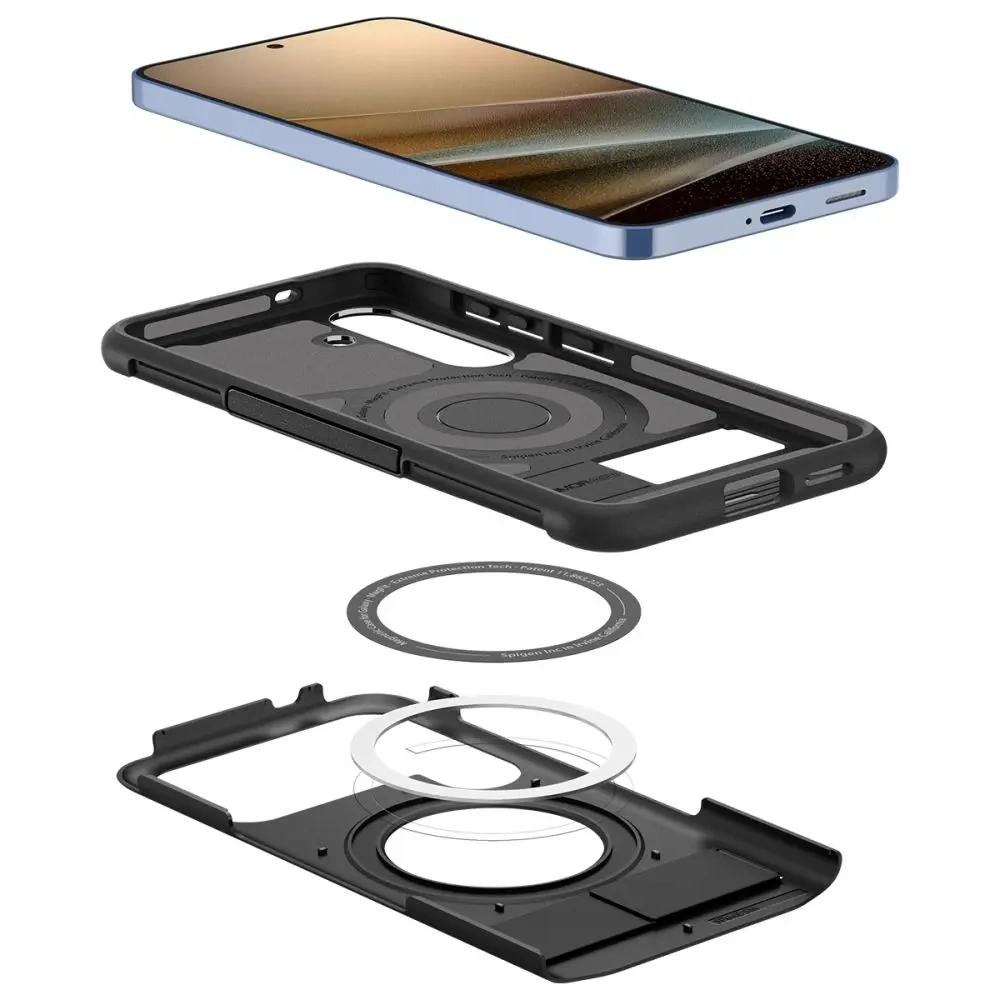 Hurtownia GSM - Spigen Slim Armor Mag MagSafe Samsung Galaxy S25 Schwarz - SPN16622 - {ean13} - Hurt