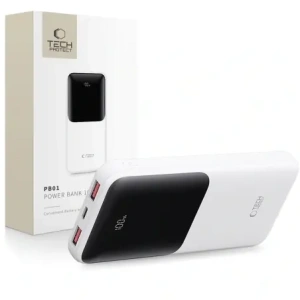 Hurtownia GSM - Tech-Protect PB01 Powerbank 10000mAh 22.5W Alb - THP3846 - {ean13} - Hurt