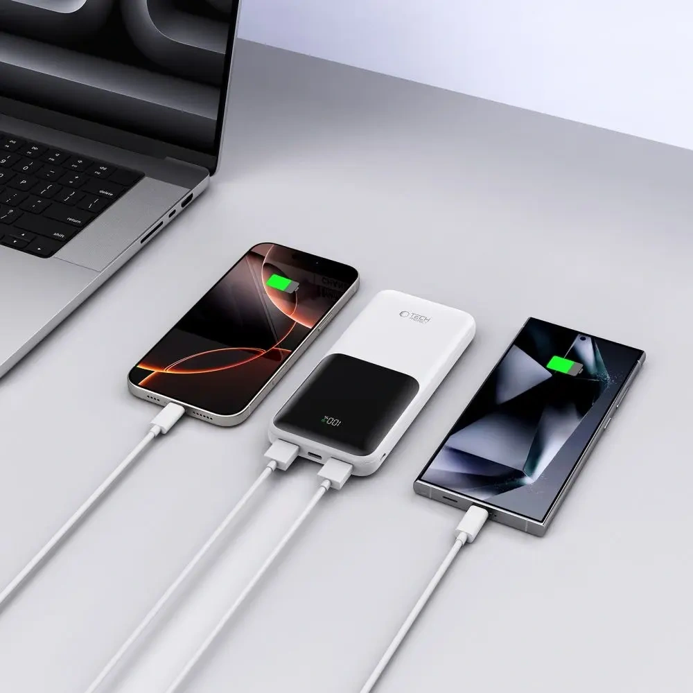 Wholesale Tech-Protect PB01 Powerbank 10000mAh 22.5W White - THP3846 - {ean13} - Hurt