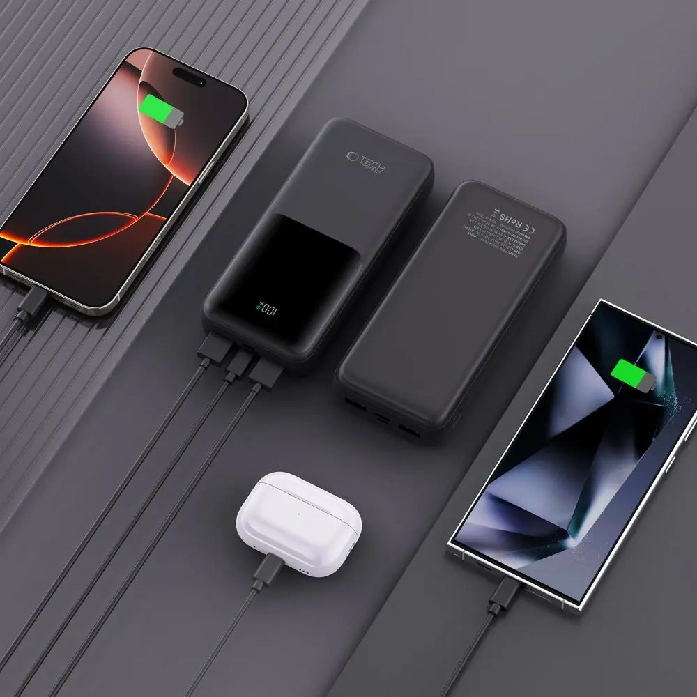 Hurtownia GSM - Powerbank Tech-Protect PB02 20000mAh 22.5W černý - THP3847 - {ean13} - Hurt