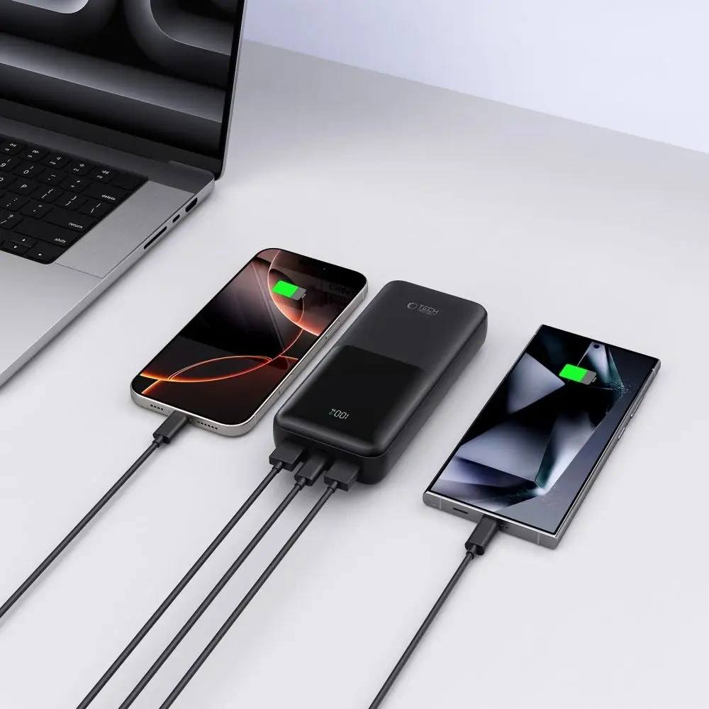 Hurtownia GSM - Tech-Protect PB02 Powerbank 20000mAh 22.5W Negru - THP3847 - {ean13} - Hurt