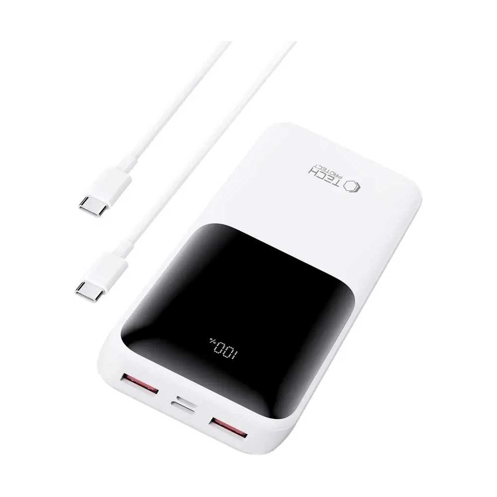 Hurtownia GSM - Powerbank Tech-Protect PB02 20000mAh 22.5W Bílá - THP3848 - {ean13} - Hurt