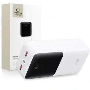 Hurtownia GSM - Tech-Protect PB03 Powerbank 30000mAh 22.5W Alb - THP3850 - {ean13} - Hurt
