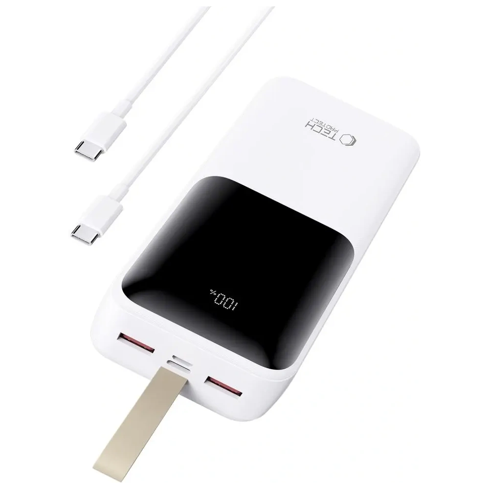 Hurtownia GSM - Powerbank Tech-Protect PB03 30000mAh 22.5W Bílá - THP3850 - {ean13} - Hurt