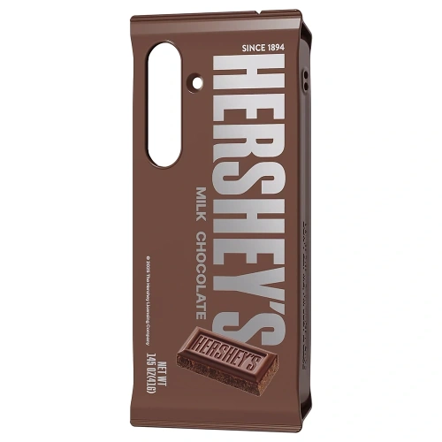 Etui Samsung Hershey`s Milk Chocolate Snack do Galaxy S25 brązowy