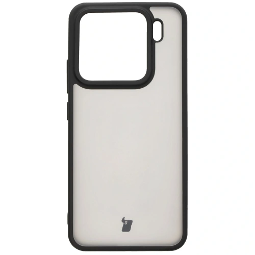 Etui Bizon Case Angelo do Xiaomi 15 przydymione z czarną ramką