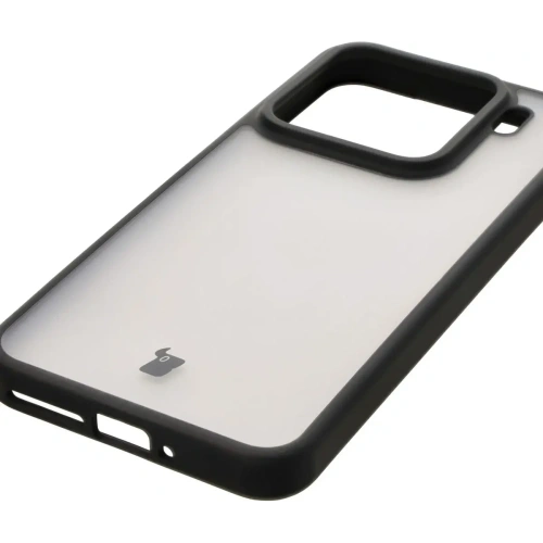 Etui Bizon Case Angelo do Xiaomi 15 przydymione z czarną ramką