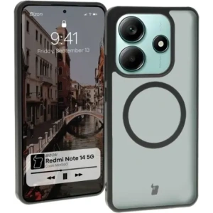 Hurtownia GSM - Bizon Case MatteO Xiaomi Redmi Note 14 5G translucid cu cadru negru - BIZ8220 - {ean13} - Hurt