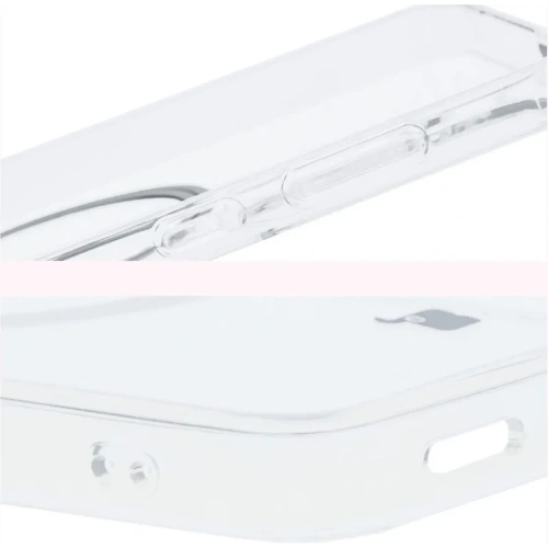 Etui z pierścieniem magnetycznym Bizon Case CrystalO do Samsung Galaxy S25+ Plus przezroczyste