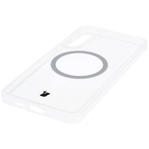 Etui z pierścieniem magnetycznym Bizon Case CrystalO do Samsung Galaxy S25+ Plus przezroczyste